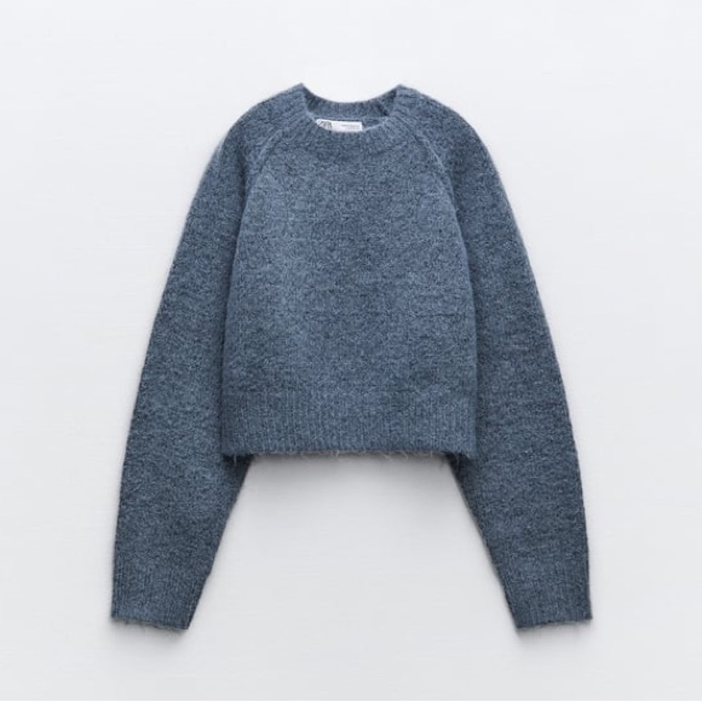ZARA Cropped Cozy Knit Sweater